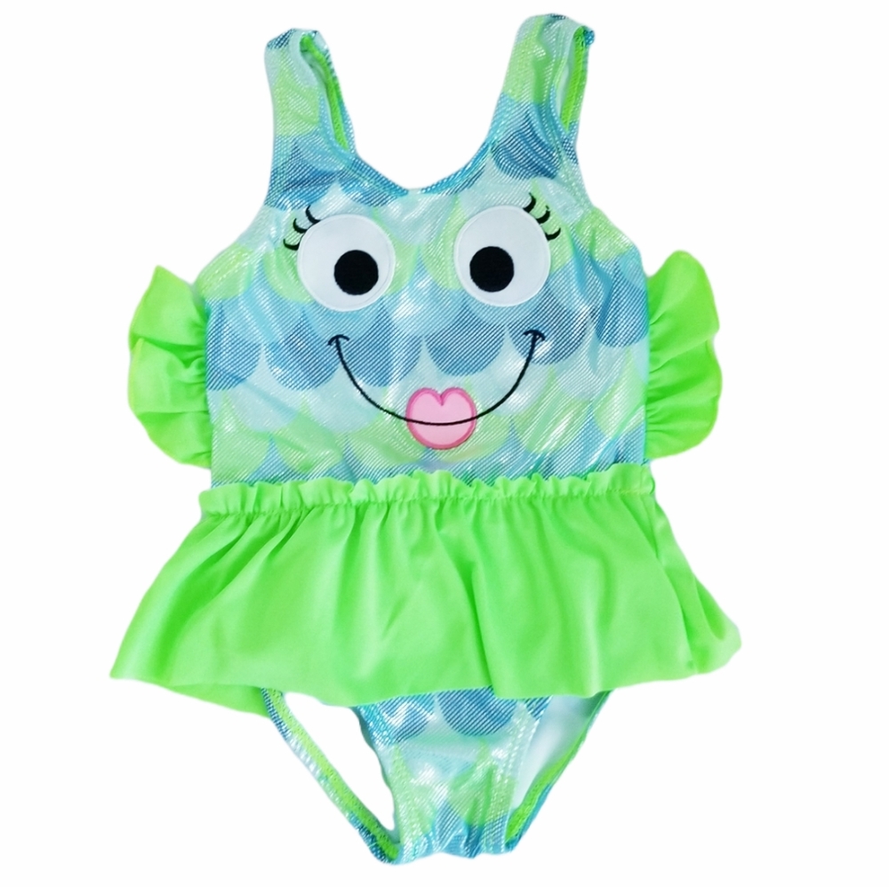2/$20 One Piece Swimsuit Fish Print Size 18M